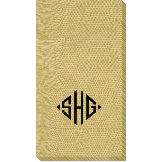 Gold Lizard Caspari Paper Linen Like Guest Towels